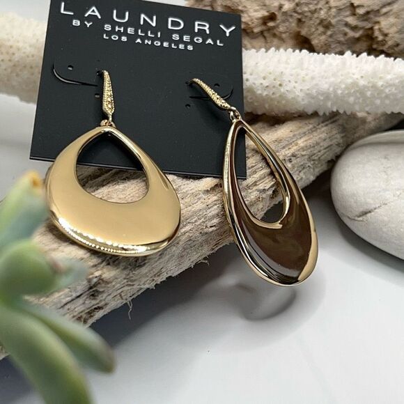 Silver Tear Drop Dangle  Earrings Laundry by Shelli Segal $16ea / 3 for $25 - Picture 6 of 10